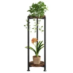 Yizaijia Plant Stand Indoor Corner Tall 2 Tier Metal Modern Flower Storage Pl.... Fixed Price $32.60.