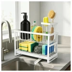 2-TIER Sponge For Kitchen Sink, Self-drain Caddy With Brush Holder, Co.... Fixed Price $25.16.