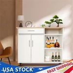Rolling Kitchen Island Side Table, Trolley Cart With Drawer. Fixed Price $97.25.