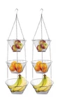 Fox Run Three Tier Hanging Wire Baskets, 11 6.75 Inches, Chr... Fast Ship. Fixed Price $58.74.