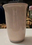 Pfaltzgraff Aura Pink Stoneware Utensil Holder Vase 6.5". Fixed Price $15.99.