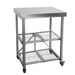 Stainless Steel Kitchen Cart, Foldable Origami Design,slim Rolling With .... Fixed Price $296.47.