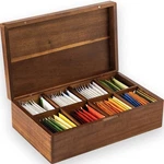 Acacia Wooden Tea Bag Organizer Storage Box 8 Compartments Caddy Holder. Fixed Price $57.71.