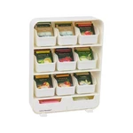 Mind Reader Tea Bag Organizer, Station 10.25"L X 3.25"W 13.75"H, White. Fixed Price $28.17.