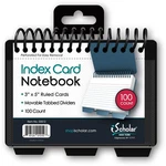 Ischolar Index Card Book, Poly Wire, Tabs, Color Will 3X5 Inches, Clear. Fixed Price $11.99.