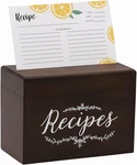 Outshine Wooden Recipe Box With Cards And Dividers - 4X6 Vintage For. Fixed Price $38.00.