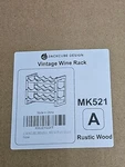 Jackcube Wine Rack Freestanding Floor 3TIER Stackable 12 Bottle Rustic Wood. Fixed Price $23.88.