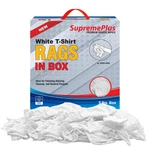 100% Cotton T-shirt Rags Bulk Compressed Boxes White Knit Cleaning Cloths. Fixed Price $214.00.