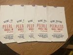 5 Vintage Flour Bag Home Brand Peerless Lb. Butterfield Minn. Fixed Price $45.00.