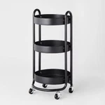 3 Tier Round Metal Utility Cart - Brightroom. Fixed Price $56.00.