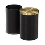 Brushed Brass Garbage Can,bathroom Trash With Lid Modern Small ... Fa. Fixed Price $108.67.