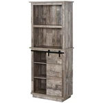Homcom Freestanding Rustic Kitchen Buffet Hutch Pantry Storage Cabinet Sliding. Fixed Price $172.40.