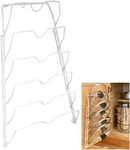 Evelots 6 Lid Organizer For Cabinet Door Pantry Wall - Closet Pots. Fixed Price $28.72.