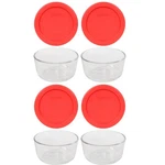 Pyrex Simply Store 8-PIECE Glass Food Storage (4 Vessels Pc Set, Clear. Fixed Price $63.99.