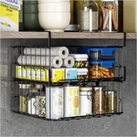 Under Basket Storage 2PACK - 11.8IN Metal Cabinet Shelf, Hanging Wir. Fixed Price $28.65.