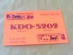 Postcard Amateur Ham Radio Kdo 5202 Charles Wiggins Mississippi Austin Texas. Fixed Price $19.99.