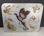 Vintage 1975 Vance Industries 16 X 20 Glass Cutting Board Hunting Game Birds. Fixed Price $27.99.