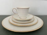 Lenox Federal Gold China 5 Piece Place Setting New W/o Box First Quality. Fixed Price $45.00.