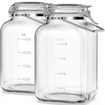 Folinstall 2 Pack 1.5 Gallon Glass Jar With 11.4 X 6.5 Inches, Clear. Fixed Price $78.99.