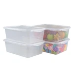 Readsky 14 Quart Plastic Storage Bins With Lids, Clear Latching Box, Pack. Fixed Price $40.15.