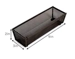 Smart Design Drawer Organizer - 9 X 3 Inch Steel Metal Mesh Tray Etc.... Fixed Price $10.00.