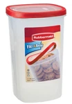 Rubbermaid 1.1 Gallon Plastic Food Canister, 6.4" X 10.4", Clear. Fixed Price $46.06.