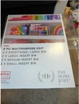 The Home 8 Piece Plastic Multipurpose Edit, Modular Storage System. Fixed Price $29.99.