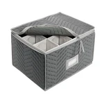 Richards Homewares Micro Fiber Deluxe Twelve Section Stemware Chest-grey (7093). Fixed Price $28.37.