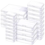 Pack Small Plastic Containers With Hinged Lids And Stickers, Size 24PCS. Fixed Price $30.28.