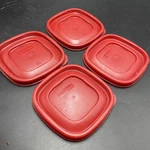 Rubbermaid Easy Find 7J58 Replacement Lids 4.5 Square Red. Fixed Price $8.99.