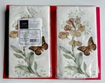 Lenox Rare 3-PLY Paper Guest Towels Dinner Napkins 16+12 Butterfly Cr Gibson. Fixed Price $19.99.