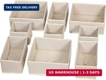 Diommell 9 Pack Foldable Cloth Storage Box Closet Dresser Drawer Organizer Fabri. Fixed Price $36.21.