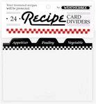 Preprinted Recipe Card Tab Dividers Set, 3-INCHES X 5-INCHES, Of 24. Fixed Price $27.99.
