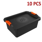10-PCS Stackable Storage Bin Tote All-in-one Store Serve Organizer Container Box. Fixed Price $75.77.
