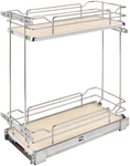 Rev-a-shelf 5322-BCSC-9 Contemporary 10-1/4"W Two Tier Solid Maple. Fixed Price $379.02.