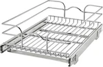 Rev-a-shelf 15" Pullout Wire Basket Organizer Chrome 22" Slides 5WB1-1522CR-1. Fixed Price $79.99.