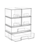 Storage Drawers Set Of 6 Clear Plastic Organizer Bins Stackable Vtopmart Ideal. Fixed Price $76.99.