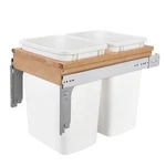 Rev-a-shelf Double Pullout Top Mount Trash Can 35 Qt., White, 4WCTM-18DM2. Fixed Price $182.99.