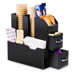 Szqinji Coffee Condiment Organizer 11-COMPARTMENT Breakroom Station Or.... Fixed Price $44.67.
