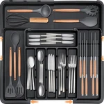 Utoplike 4 Pcs Bamboo Kitchen Dividers With Inserts(fits 15"-17.7"DRAWER. Fixed Price $28.56.