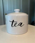 Threshold Target Tea Canister Container With Lid Farmhouse 4IN. Fixed Price $16.99.