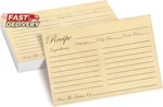 Juvale Recipe Cards Double-sided Fill-in Index Lined Brown Note. Fixed Price $14.46.