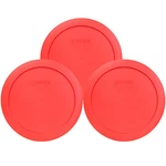 Pyrex 7201-PC 6" Red Round Replacement Cover Lid New For 4 Cup Glass Bowl 3PK. Fixed Price $11.95.