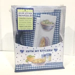 New Seasons Deluxe Kitchen Organizer Gift Set Blue Check Design. Fixed Price $16.95.