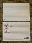 Suzy's Zoo: 20 Recipe Cards Christmas Cat 4"X6". Fixed Price $10.00.