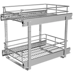 Jowboow 2-TIER Cabinet Pull Out Shelves (14" X 22" D), Slide Fo.... Fixed Price $169.50.