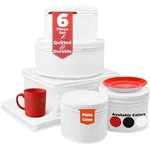 Laminet 6 Piece Quilted Dinnerware Storage Starter Set - Includes 4 Plate Cas.... Fixed Price $34.37.