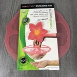 Hibiscus Silicone Lid For Food Storage And Cooking - 8'' Airtight Seal Pink. Fixed Price $20.00.
