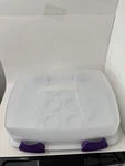 Wilton Ultimate 3 In Caddy Cupcake Holder Carrier Tote 18X14X5.5 Usa 2005. Fixed Price $26.00.