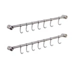 Kitchen Utensil Rail Wall Mounted Hooks Stainless Steel Ha.... Fixed Price $36.21.